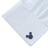 Disney Mickey Mouse Silhouette Blue Cufflinks - Cufflinks.com - Flyclothing LLC