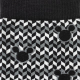 Disney Mickey Mouse Silhouette Chevron Sock and Mickey Blue Lapel Pin Gift Set