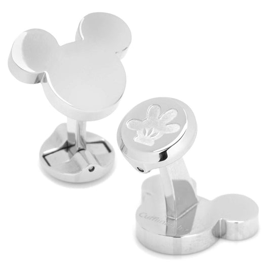 Disney Mickey Mouse Silhouette Stainless Steel Cufflinks - Cufflinks.com - Flyclothing LLC