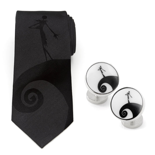 Disney The Nightmare Before Christmas Jack Skellington Necktie and Cufflinks Gift Set