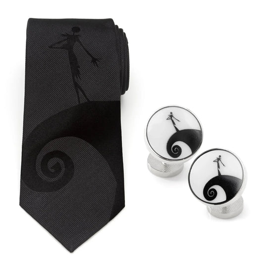 Disney The Nightmare Before Christmas Jack Skellington Necktie and Cufflinks Gift Set - Cufflinks.com - Flyclothing LLC