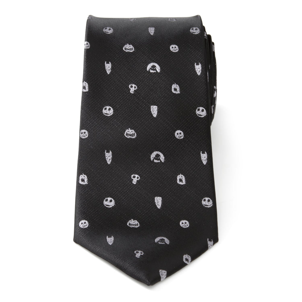 Disney The Nightmare Before Christmas Black Gray Men's Tie - Cufflinks.com - Flyclothing LLC