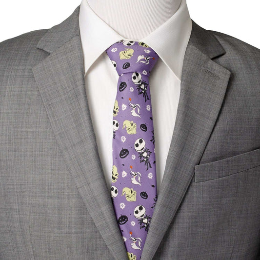 Disney The Nightmare Before Christmas Purple Men's Tie - Cufflinks.com - Flyclothing LLC