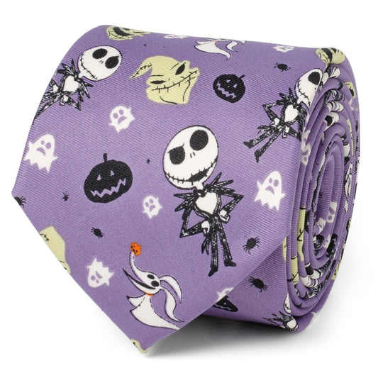 Disney The Nightmare Before Christmas Purple Men's Tie