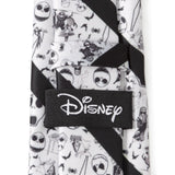 Disney The Nightmare Before Christmas Striped Black Men's Tie