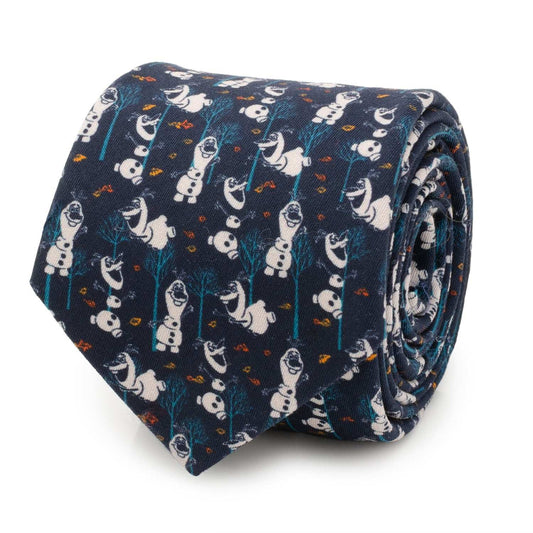 Disney Frozen Olaf Navy Pattern Men's Tie - Cufflinks.com - Flyclothing LLC