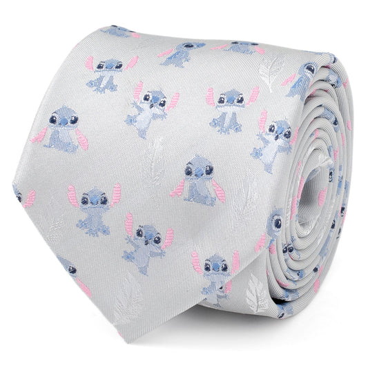 Disney Lilo & Stitch Gray Men's Tie