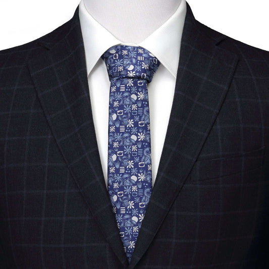 Disney Lilo & Stitch Blue Tropical Men's Tie