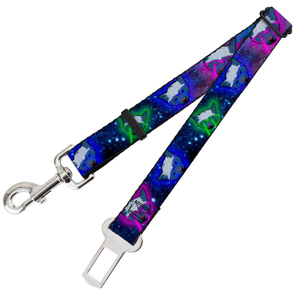 Dog Safety Seatbelt for Cars - Laser Eye Cats in Space - Buckle-Down - Flyclothing LLC