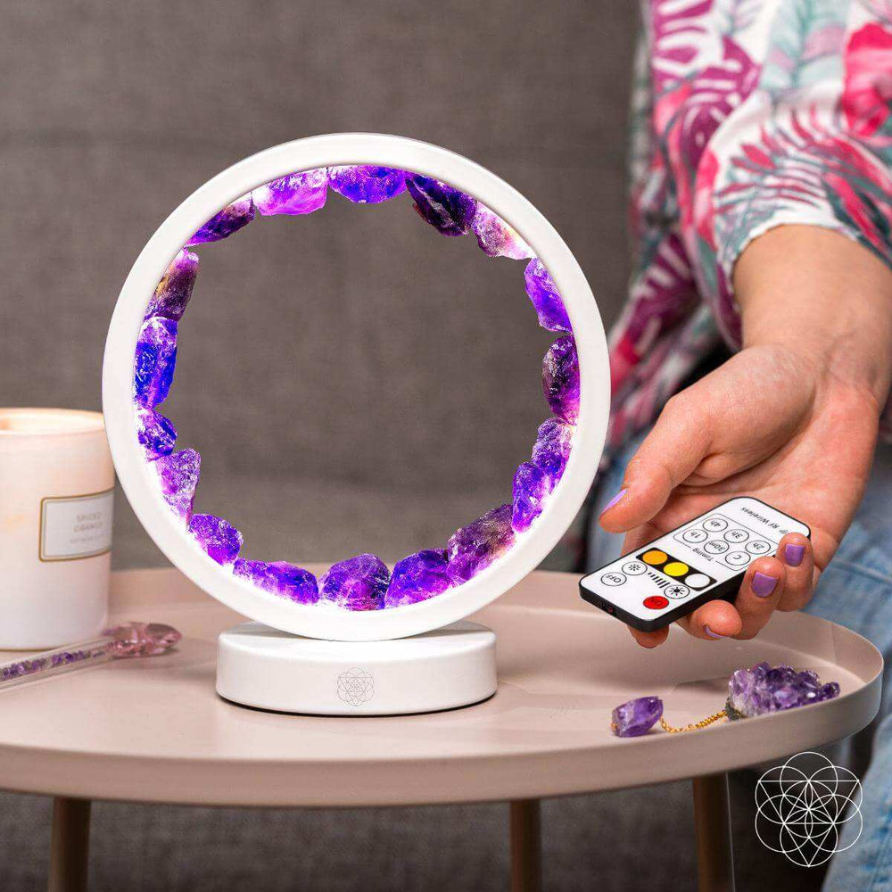 Stress Less, Sleep More – Amethyst Healing Lamp - Conscious Items - Flyclothing LLC