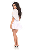 Daisy Corsets Top Drawer 4 PC Satin Angel Corset Costume - Daisy Corsets - Flyclothing LLC