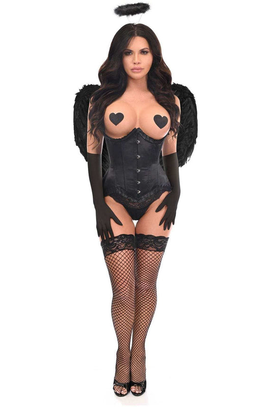 Daisy Corsets Top Drawer 4 PC Pin-Up Dark Angel Corset Costume - Daisy Corsets - Flyclothing LLC