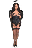Daisy Corsets Top Drawer 4 PC Pin-Up Dark Angel Corset Costume - Daisy Corsets - Flyclothing LLC