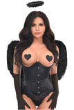 Daisy Corsets Top Drawer 4 PC Pin-Up Dark Angel Corset Costume - Daisy Corsets - Flyclothing LLC