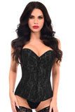 Daisy Corsets Lavish Black Lace Front Zipper Corset - Daisy Corsets - Flyclothing LLC