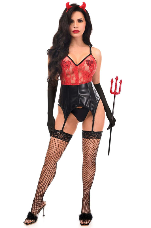 Daisy Corsets Lavish 4 PC Sexy Devil Lingerie Costume - Daisy Corsets - Flyclothing LLC