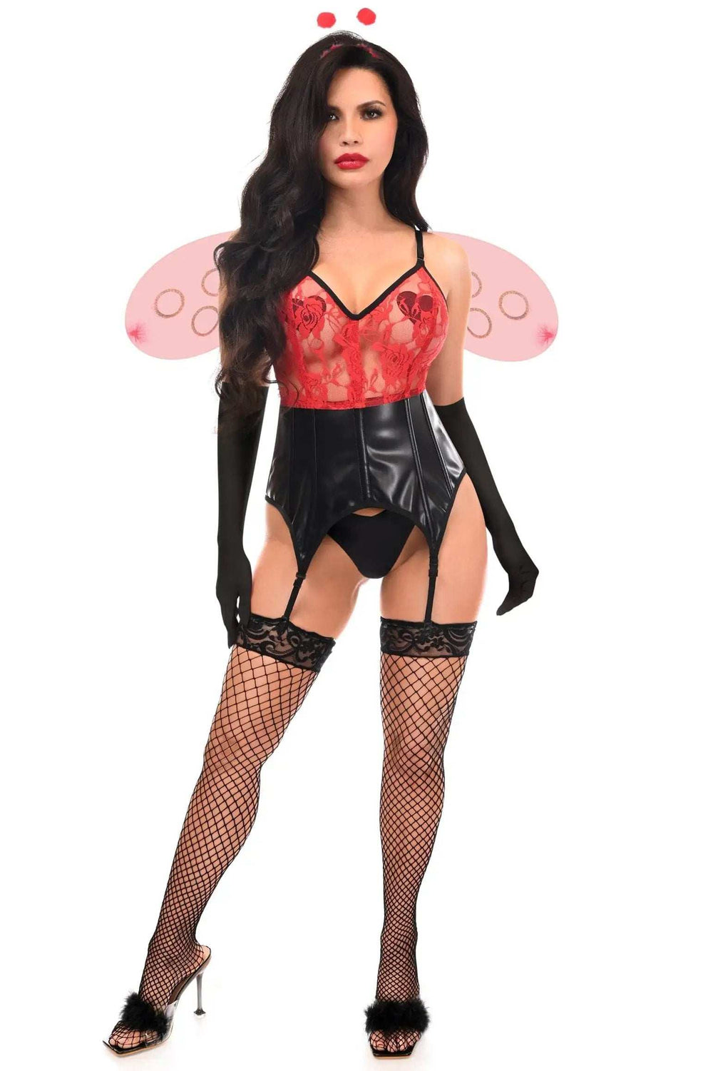 Daisy Corsets Lavish 4 PC Sexy Ladybug Lingerie Costume - Daisy Corsets - Flyclothing LLC