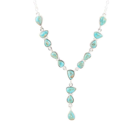 Durango Blue Turquoise and Sterling Silver Y-Necklace - Barse Jewelry - Flyclothing LLC