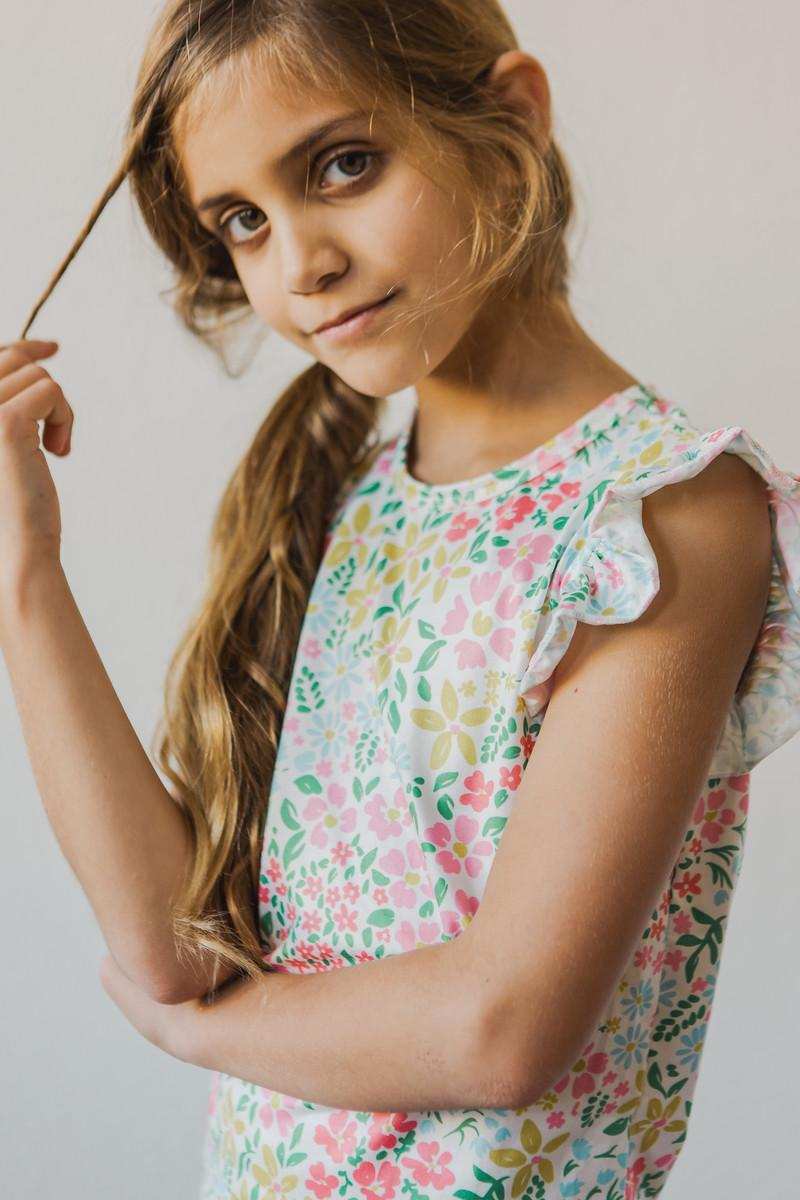 Daffodils S/S Ruffle Tee - Mila & Rose ® - Flyclothing LLC