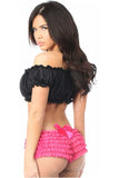 Daisy Corsets Black Peasant Top - Daisy Corsets - Flyclothing LLC