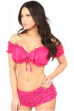 Daisy Corsets Fuchsia Peasant Top - Daisy Corsets - Flyclothing LLC