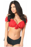 Daisy Corsets Red Peasant Top - Daisy Corsets - Flyclothing LLC