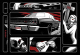 Black Market Art Company Death Ride 68 Print - Black Market Art Company - Flyclothing LLC