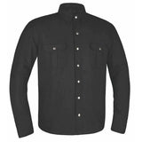 Defender - Mens Black Armored Flannel - Unik Just for Bikers - Flyclothing LLC