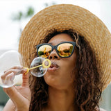 Matte Black / Rose Gold Deja Views - Knockaround - Flyclothing LLC