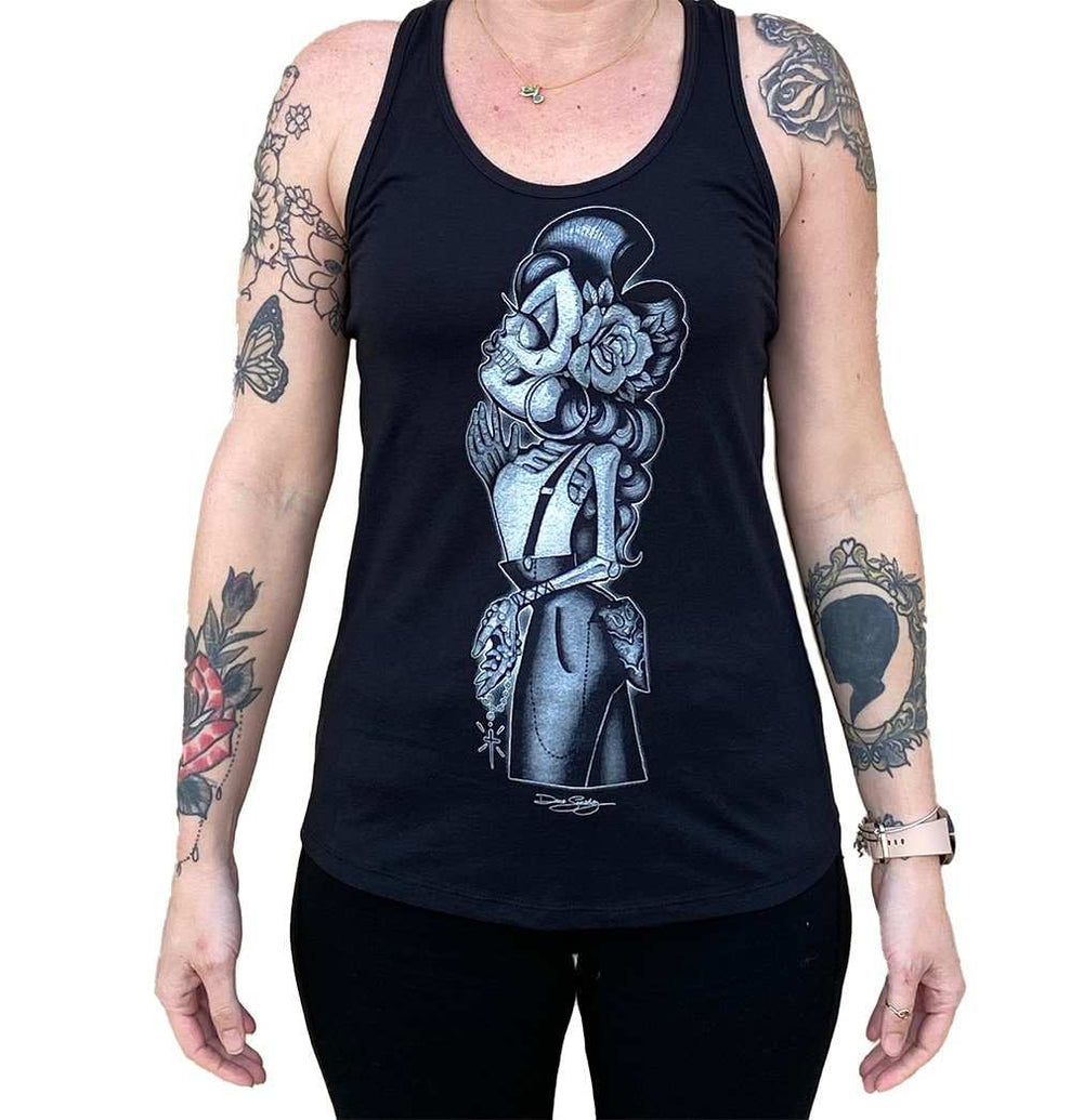 Black Market Art Company Rosie Women's Racer Back Tank Top - Black Market Art Company - Flyclothing LLC