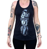 Black Market Art Company Rosie Women's Racer Back Tank Top - Black Market Art Company - Flyclothing LLC