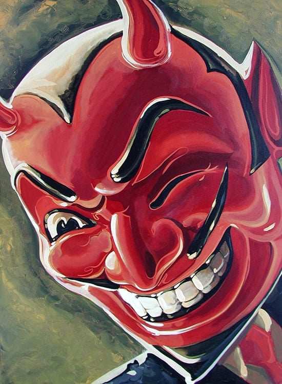 Black Market Art Company Devilish Grin Print - Black Market Art Company - Flyclothing LLC