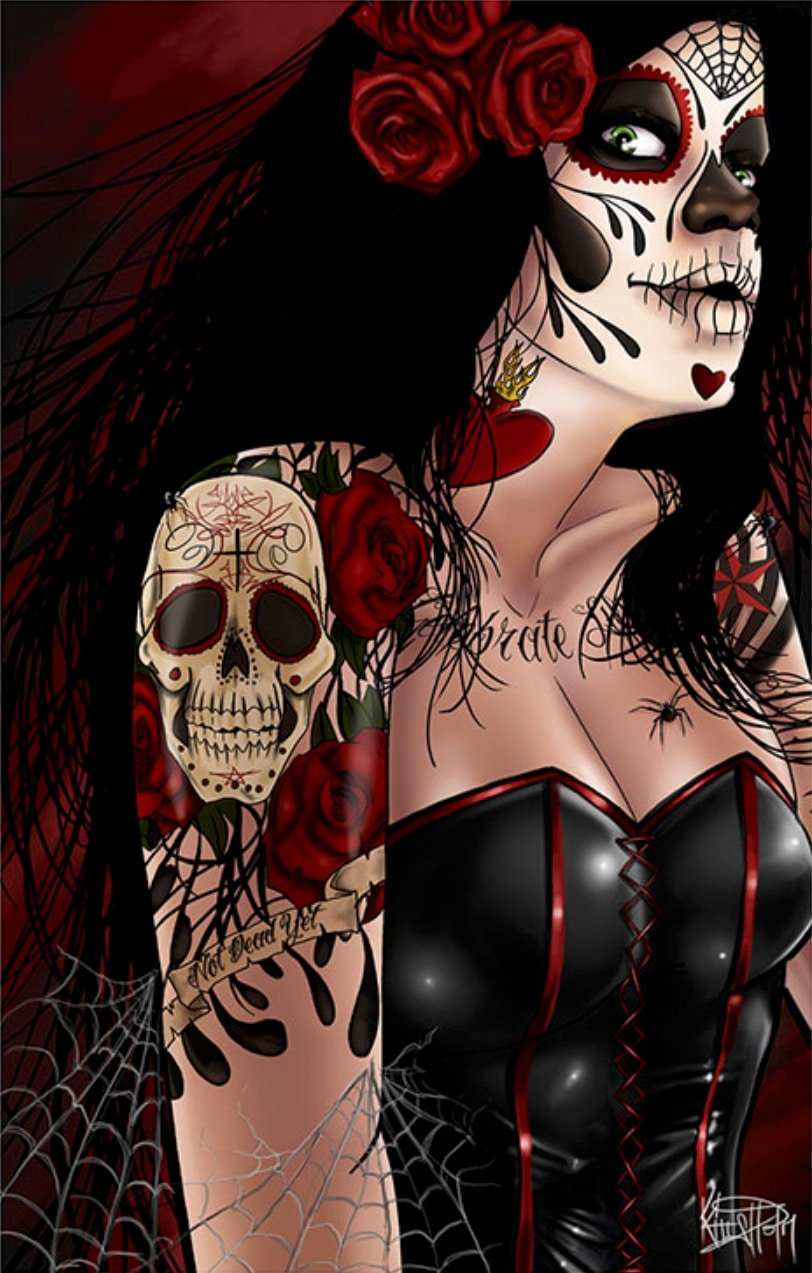 Black Market Art Company Dia de los Muertos Print - Black Market Art Company - Flyclothing LLC