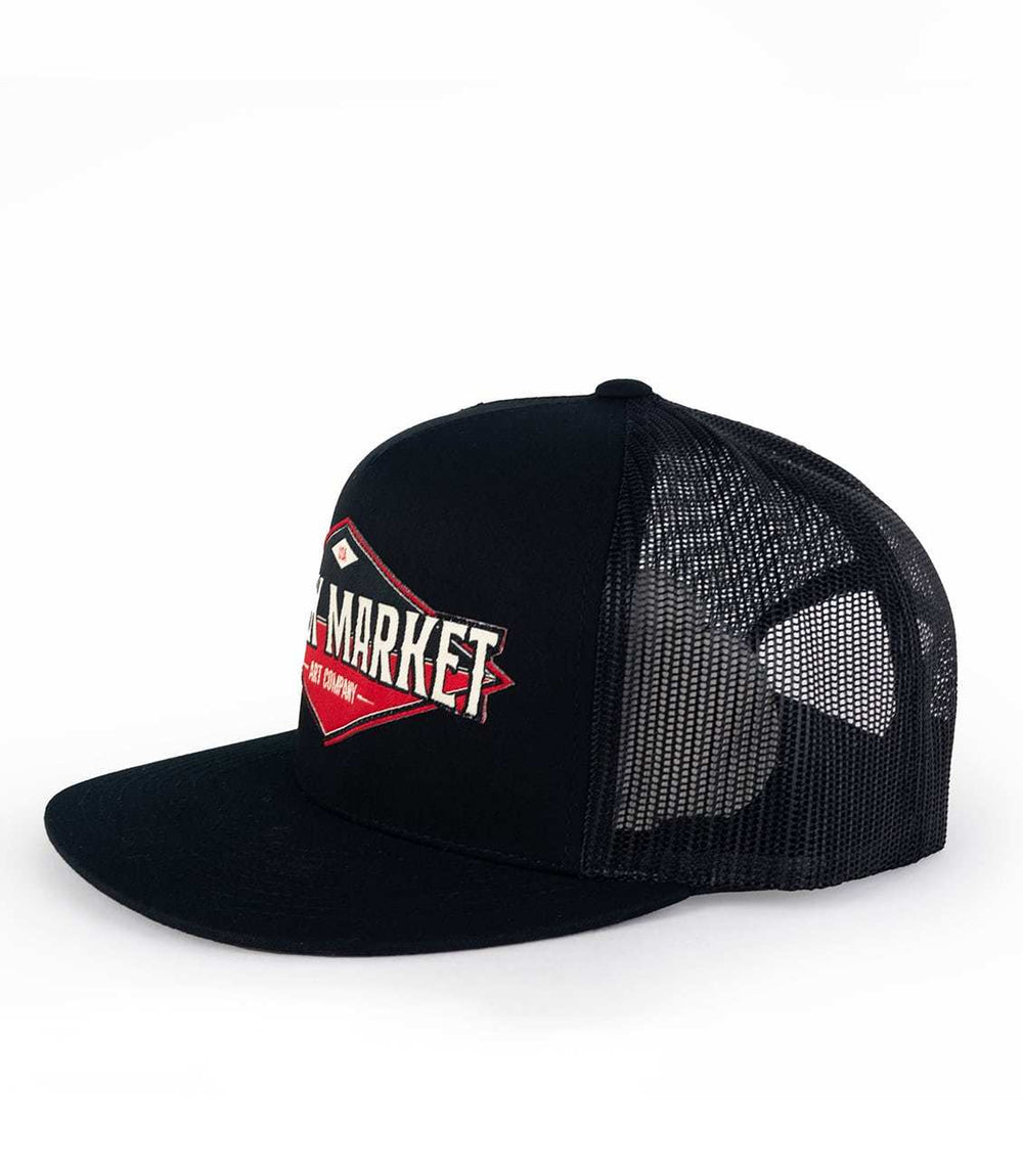 Black Market Art Company Diamond Trucker Hat Print - Black Market Art Company - Flyclothing LLC