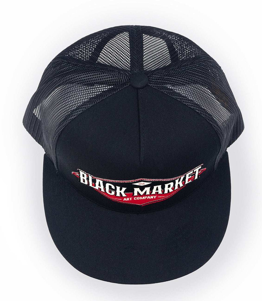 Black Market Art Company Diamond Trucker Hat Print - Black Market Art Company - Flyclothing LLC