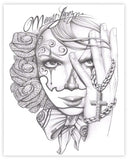 Black Market Art Company Diamond Roses Print - Black Market Art Company - Flyclothing LLC