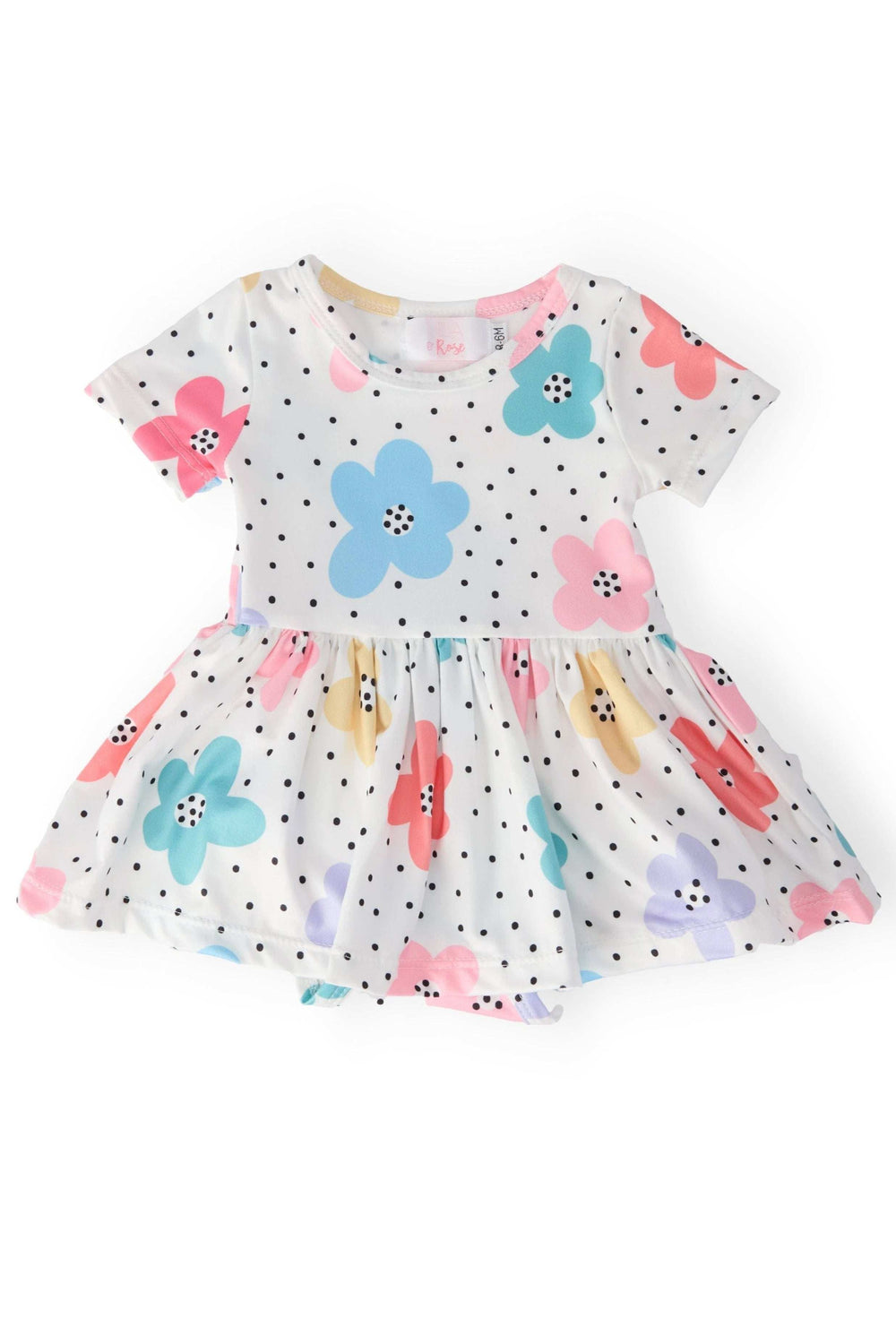 Dots & Daisies S/S Twirl Bodysuit - Mila & Rose ® - Flyclothing LLC
