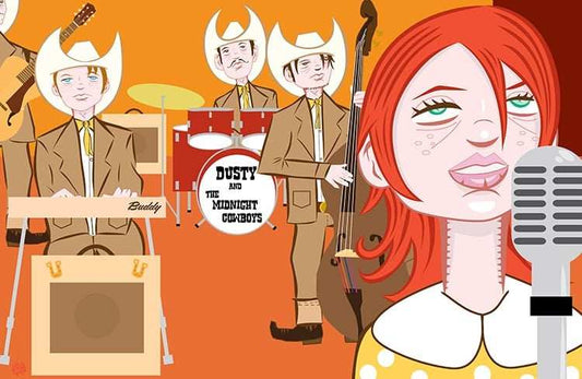 Black Market Art Company Dusty & The Midnight Cowboys Print - Black Market Art Company - Flyclothing LLC