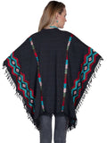 Scully Leather limited edition grey embroidered wrap w/fringe - Scully Leather - Flyclothing LLC