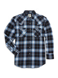 Ely Cattleman Men's Long Sleeve Brawny Flannel Western Snap Shirt - Ely Cattleman - Flyclothing LLC