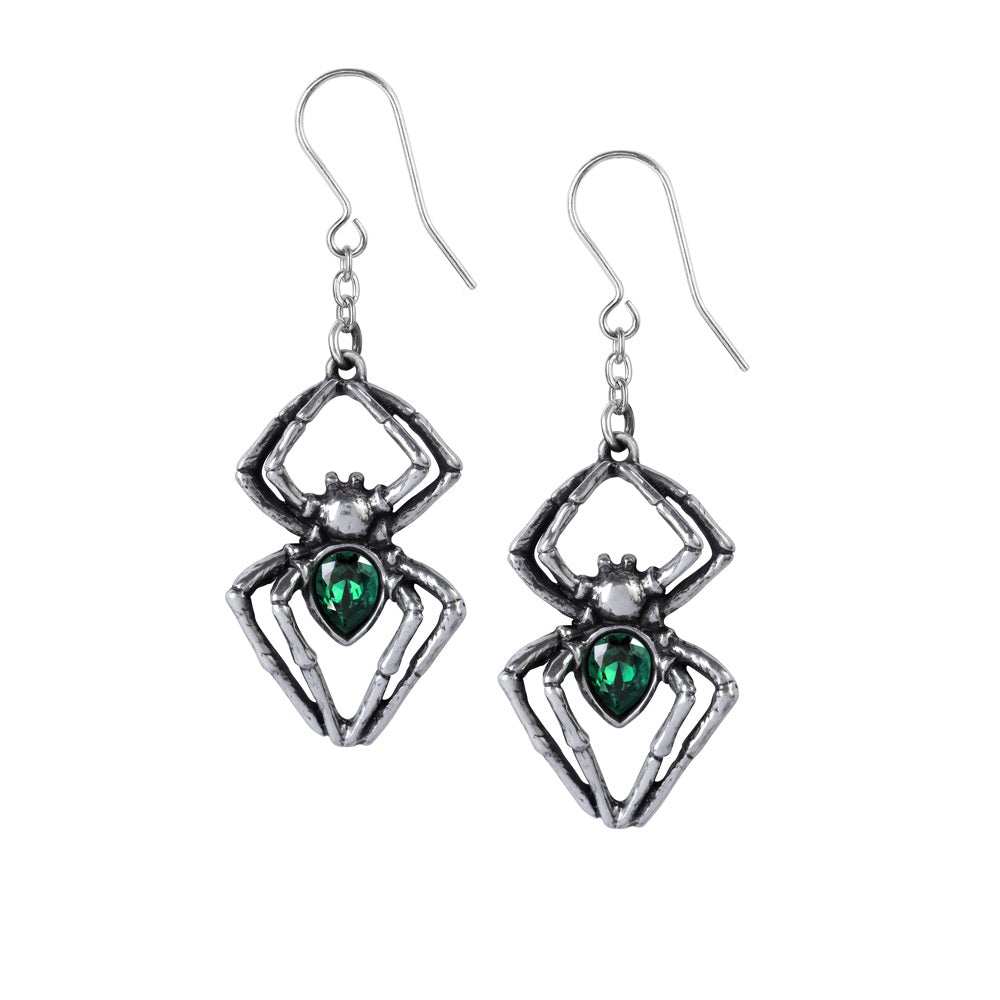 Alchemy Emerald Venom Earrings - Alchemy Gothic - Flyclothing LLC