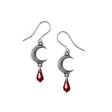 Alchemy Gothic Tears of the Moon Earrings - Red - Alchemy Gothic - Flyclothing LLC