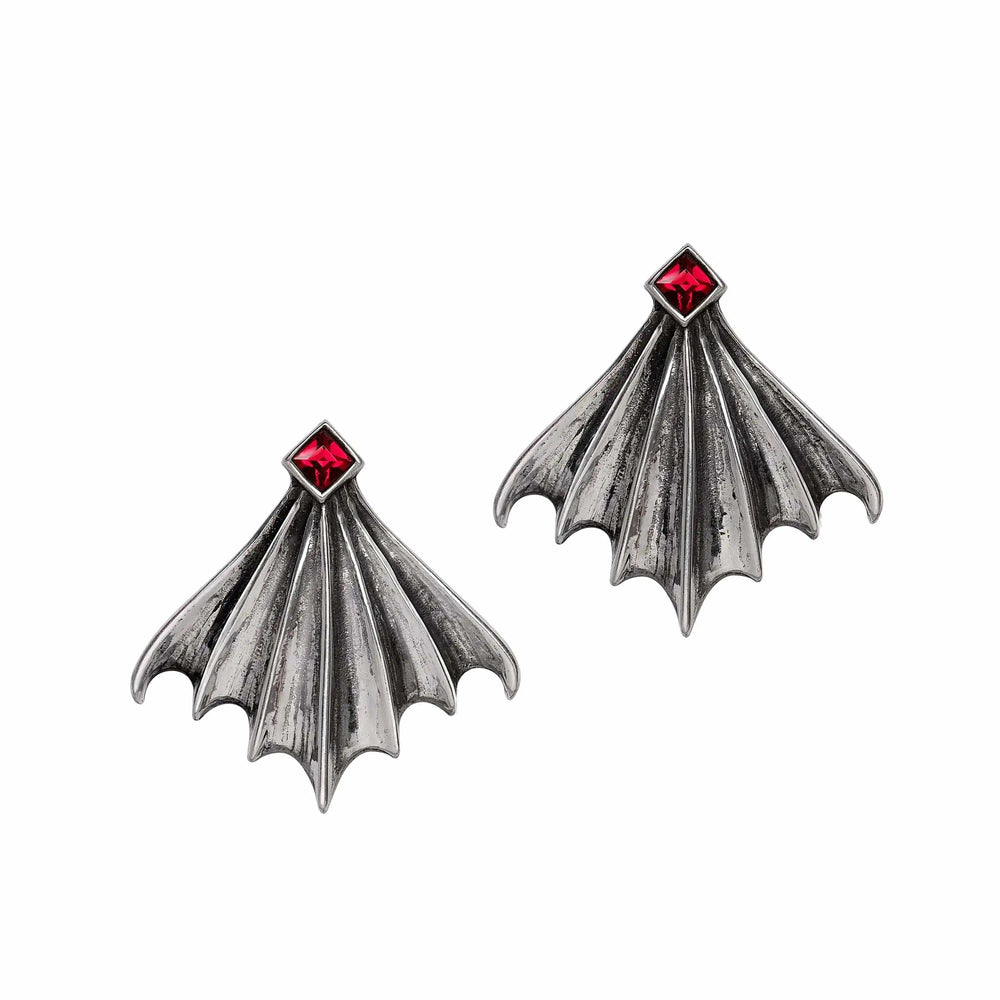 Alchemy Nighttime Earrings Studs Pair - Alchemy Gothic - Flyclothing LLC
