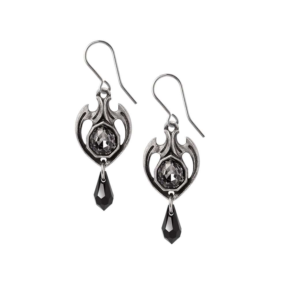 Alchemy Midnight Memorial Dropper Earrings - Alchemy Gothic - Flyclothing LLC