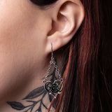 Alchemy Gothic Heart of Blackness Earrings - Alchemy Gothic - Flyclothing LLC