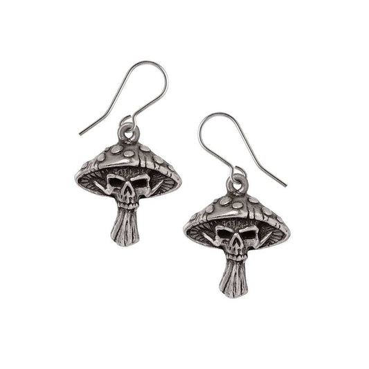 Alchemy Gothic Death Cap Mushroom Earring Droppers