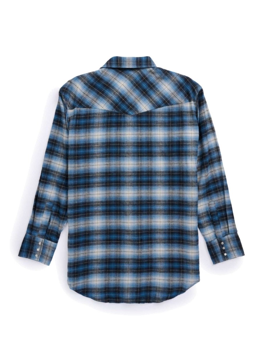 Men's Ely Cattleman Long Sleeve Flannel Plaid Western Snap Shirt - Ely Cattleman - Flyclothing LLC