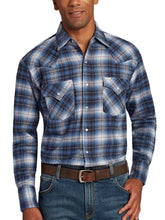Men's Ely Cattleman Long Sleeve Flannel Plaid Western Snap Shirt - Ely Cattleman