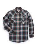 Men's Ely Cattleman Long Sleeve Brawny Flannel Western Snap Shirt - Ely Cattleman - Flyclothing LLC