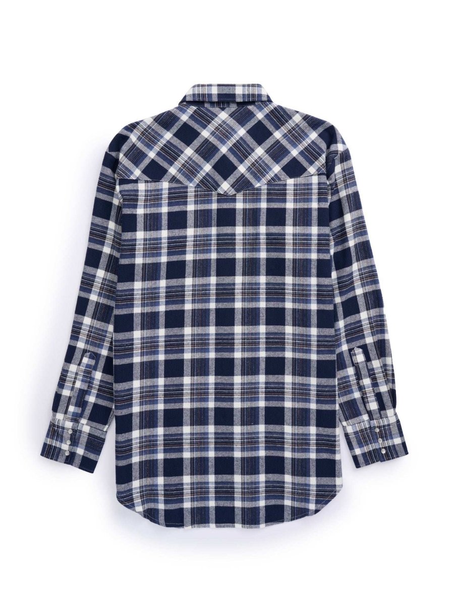 Men's Ely Cattleman Long Sleeve Brawny Flannel Western Snap Shirt - Ely Cattleman - Flyclothing LLC